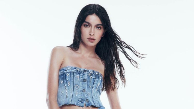 Lucia Rivera Rocks Twinset Denim Green Couture Collection