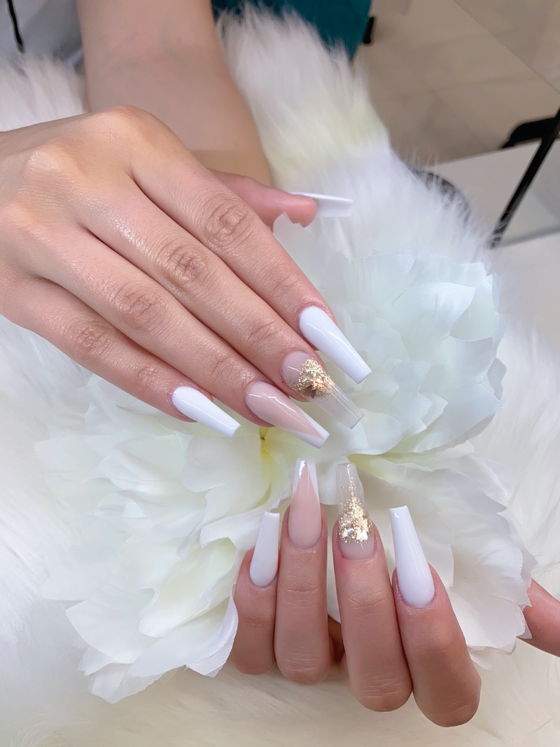 White Coffin Nails