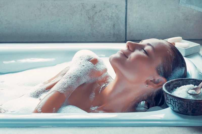Woman Bath Salt Beauty