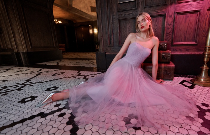 Zac Posen Pink Dress Pre-Fall 2023