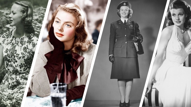 Silhouettes: 1930s-1940s women  Fashion and Decor: A Cultural History