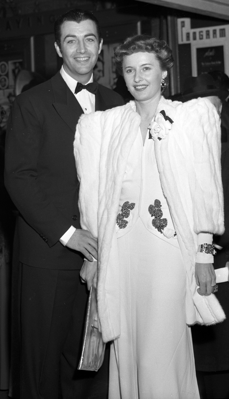 Barbara Stanwyck 1941 Gown Fur Coat