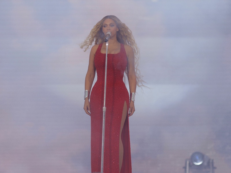Beyonce Renaissance Tour Red Dress Ferragamo