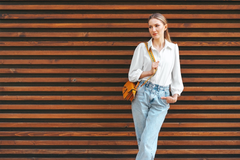 Blouse Jeans Bags Look