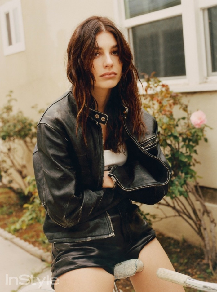 Camila Morrone InStyle Mexico Leather Jacket 2023