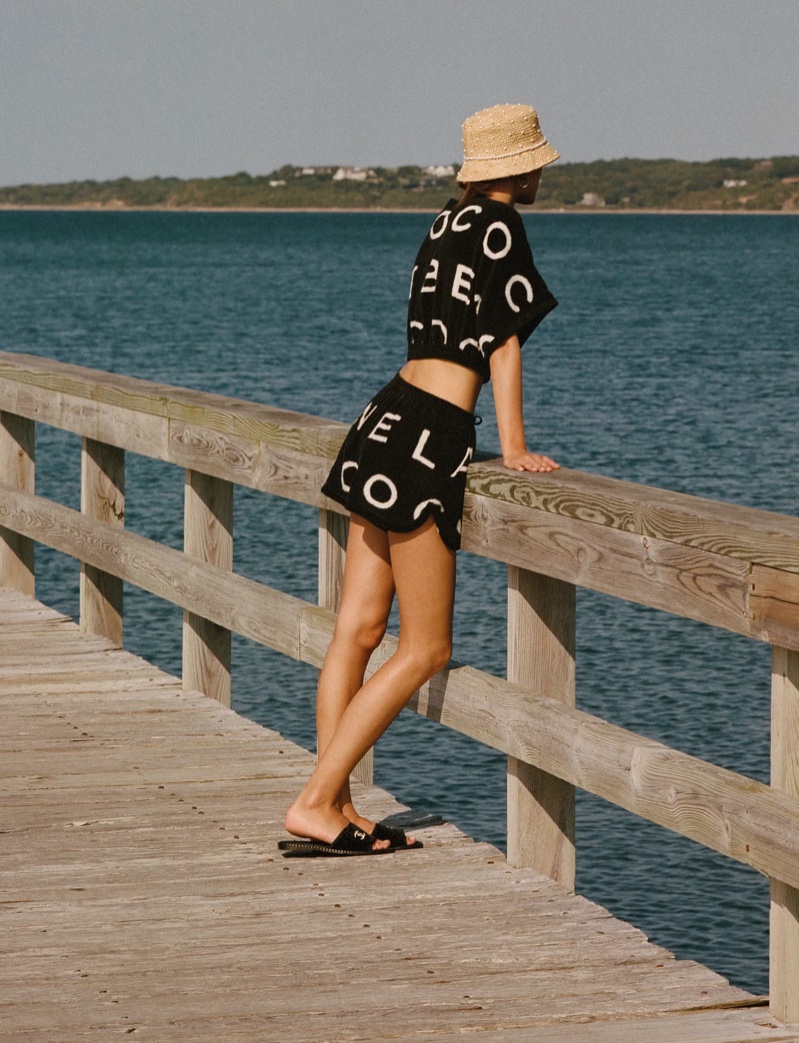 Chanel Coco Beach Print Two Piece 2023