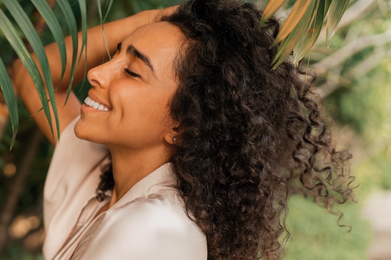 Curly Hair Outdoors