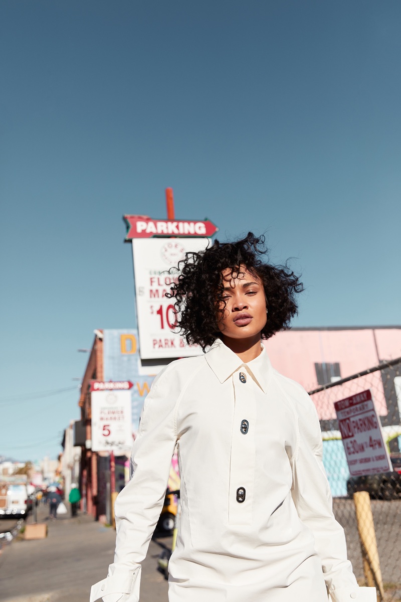 Cydney Christine wears Dress Bottega Veneta & Earrings Faris. Photo: Alexander Ting