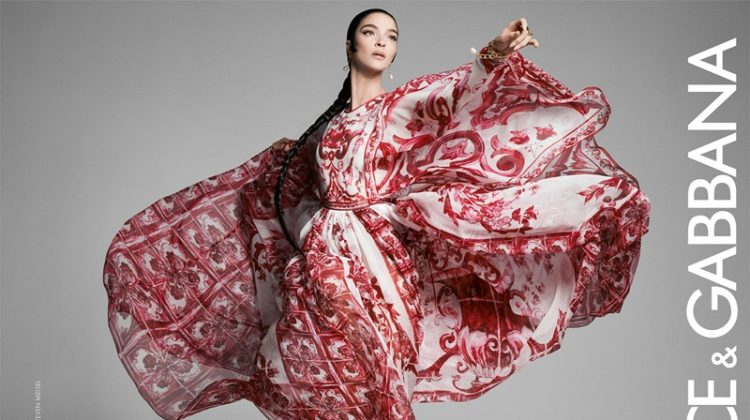 Dolce Gabbana Maiolica Dress Fall 2023