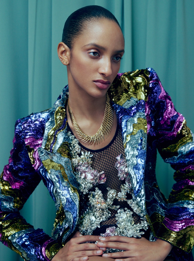 Emmanuelle Lacou in Standout Looks in Harper's Bazaar Arabia