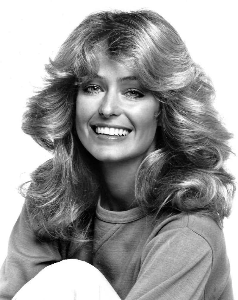 Farrah Fawcett Feathered 1970s Hairstyle