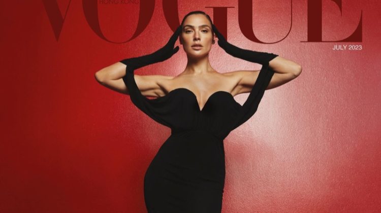 Gal Gadot Vogue Hong Kong Black Dress 2023