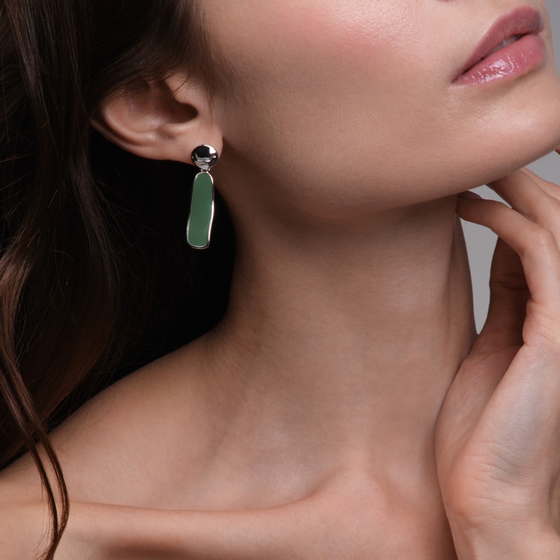 Green Earrings