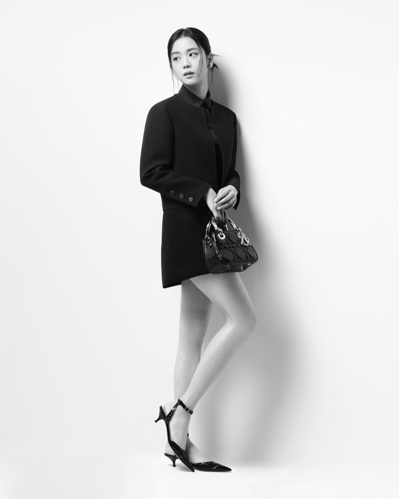 Jisoo Black Outfit Dior Lady 9522 Bag 2023