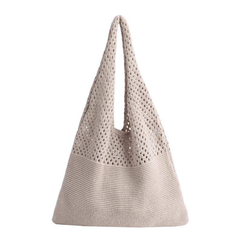 LUI SUI Crochet Mesh Tote Bag $16.89