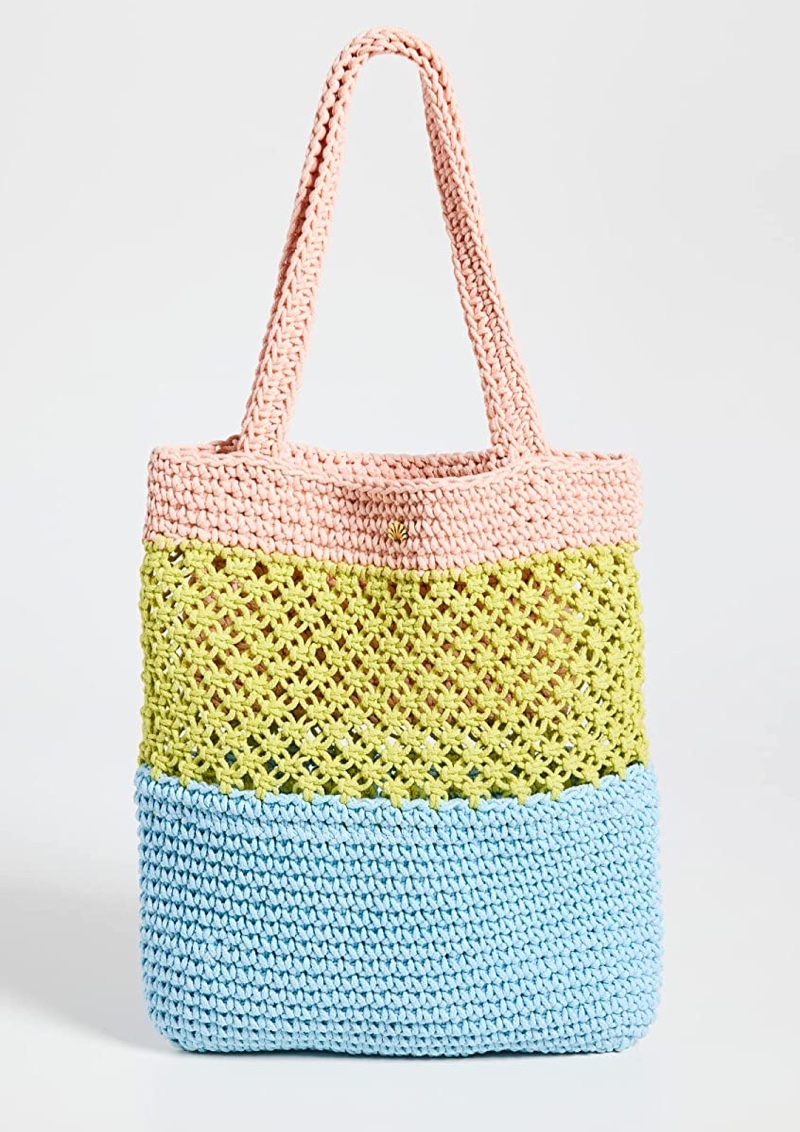 Lele Sadoughi Crochet Tote in Pastel $136.50