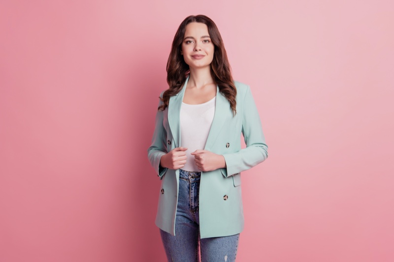 Mint Blazer Jeans