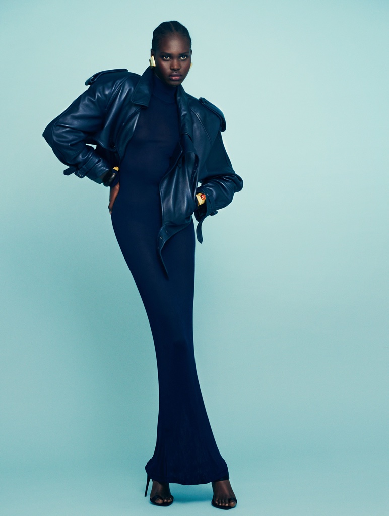 Nyibol Dok Jok Models Shades of Blue for Mojeh Magazine