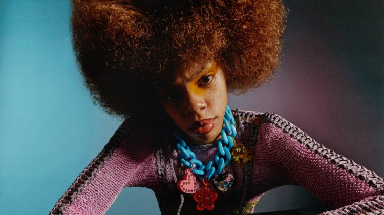 Sansilia Goveia Rocks Eye-catching Hair for Nylon Germany