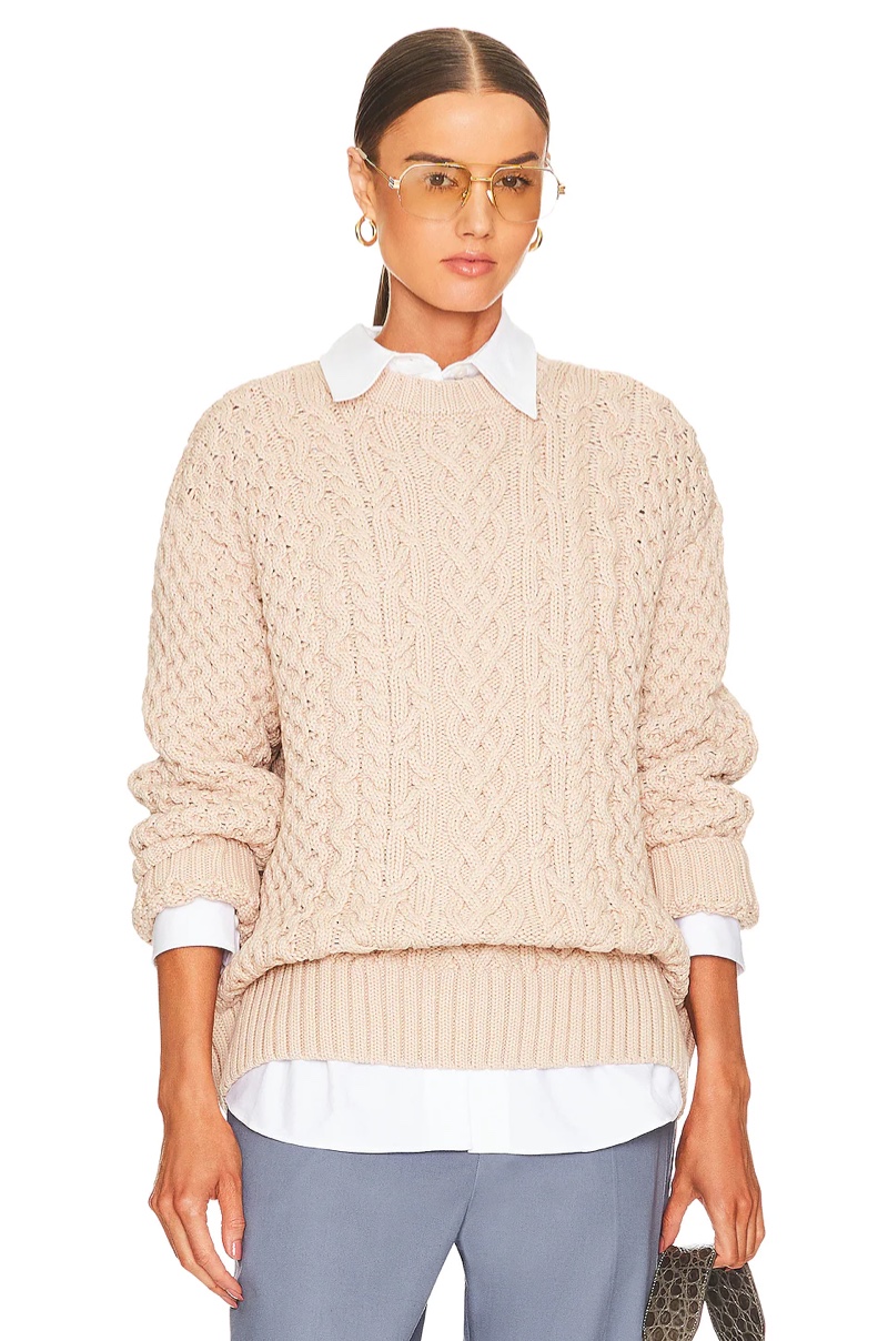 Song of Style Naara Cable Crew Pullover $188