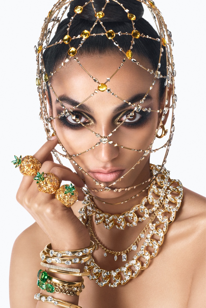 Swarovski 2023 Metamorphosis Pineapple Jewelry Campaign