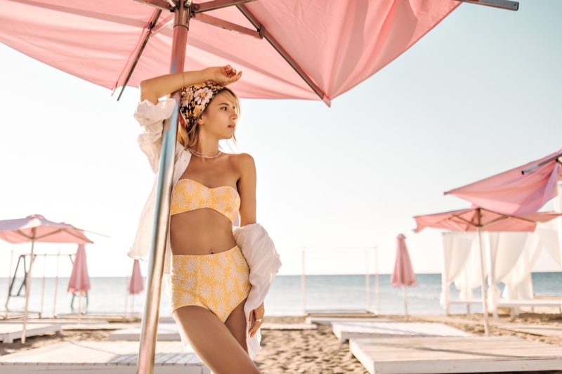 Yellow Retro Bikini