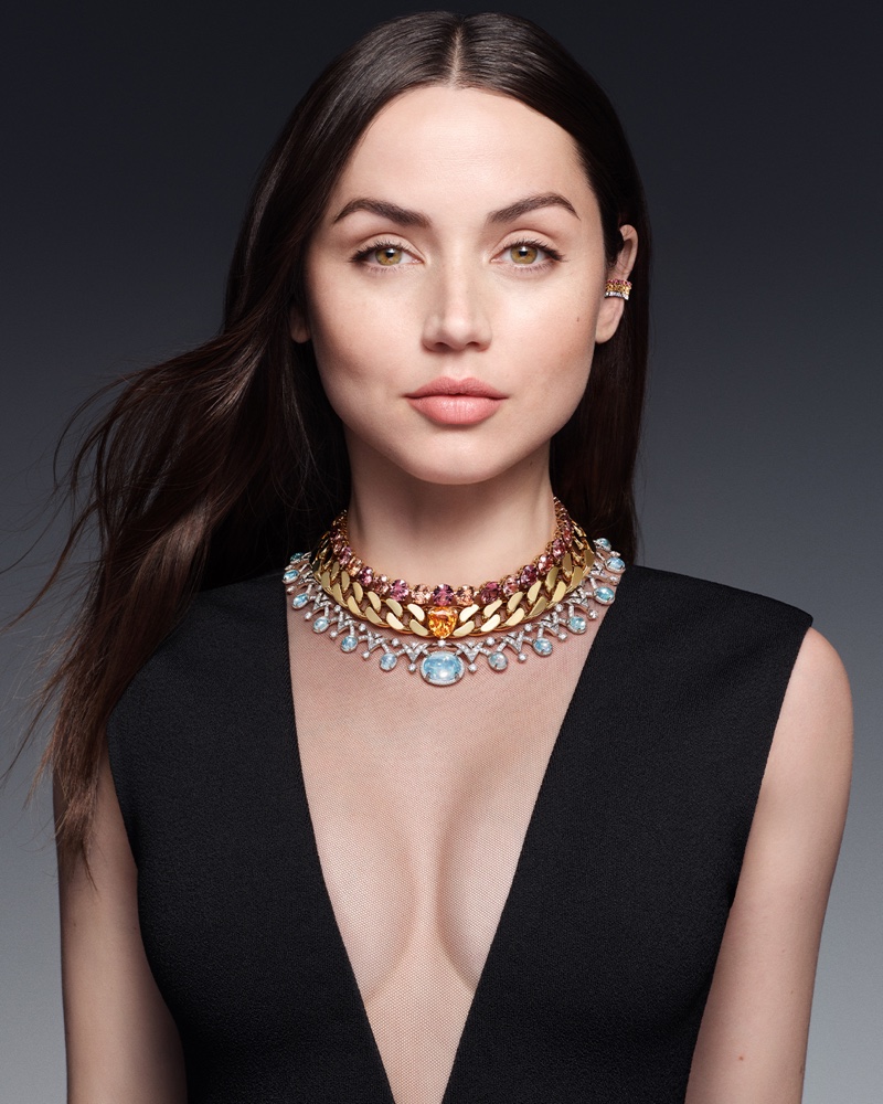 Ana de Armas Louis Vuitton Necklace High Jewelry 2023