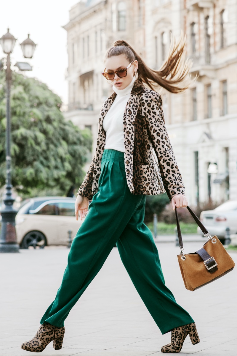 Animal Print Blazer Outfits