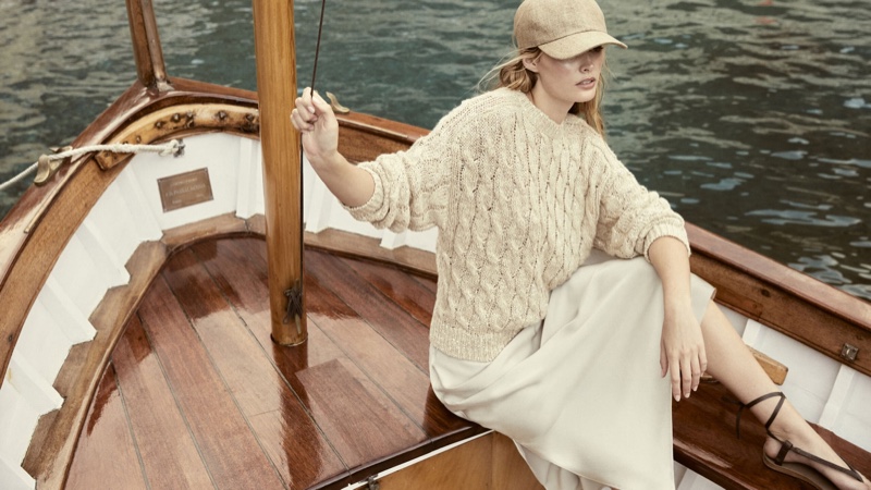 Brunello Cucinelli Cable Knit Sweater Portofino Summer 2023