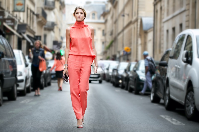 Coral Pink Monochrome Outfits