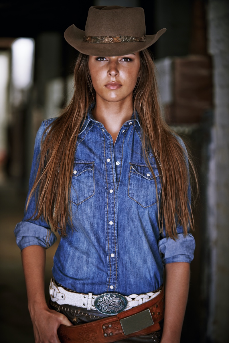 Denim Shirt Western Style