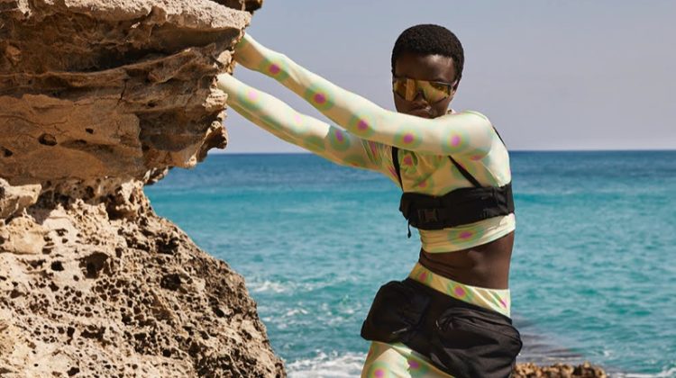 Dija Kallon Rocks Beach Fashion for Grazia Netherlands