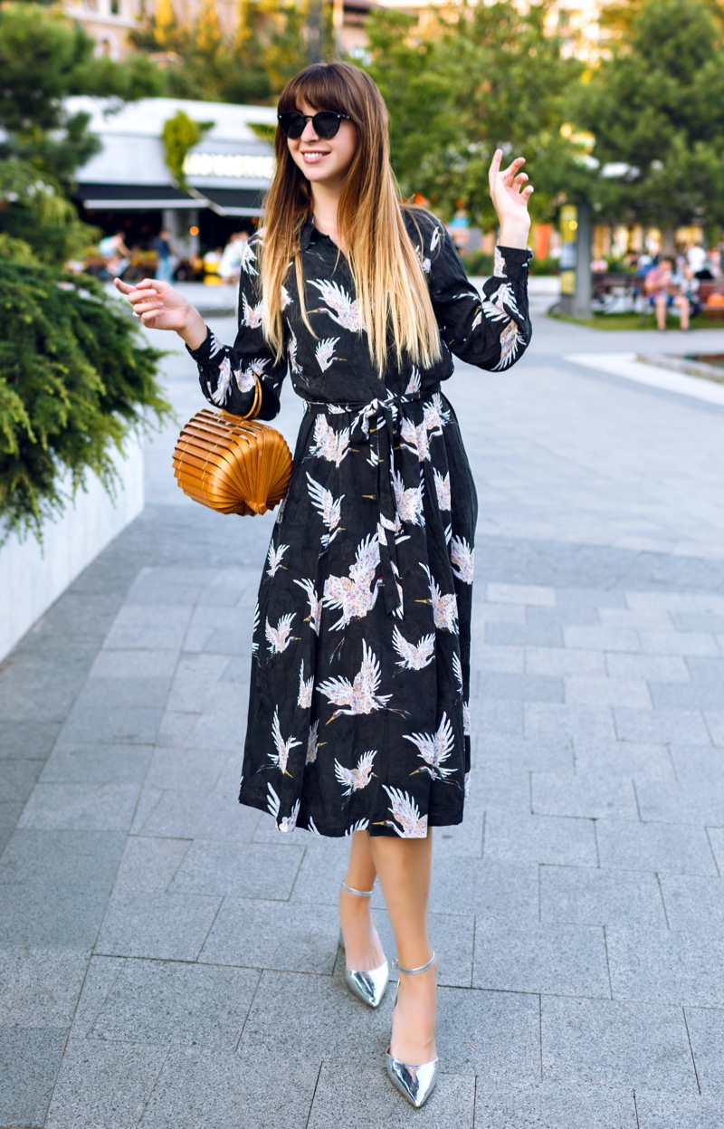 Floral Print Dress Casual Work Outfits