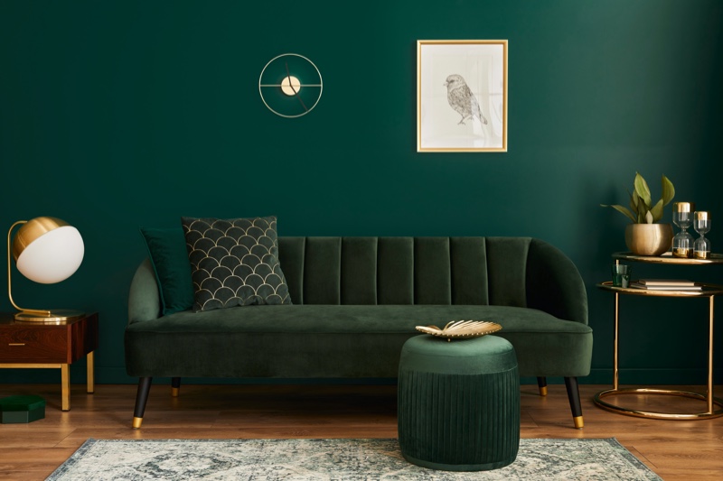 Green Couch Living Room