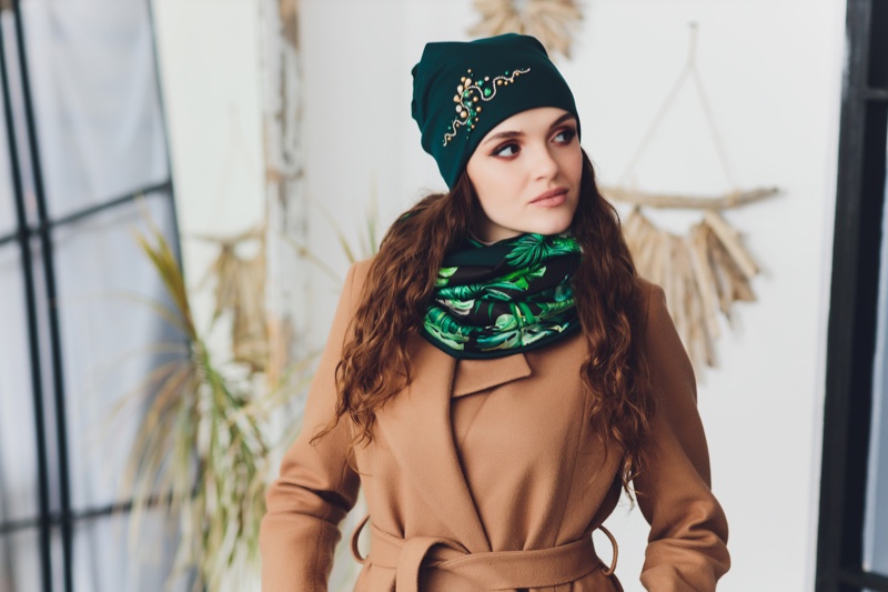 Green Scarf Coat