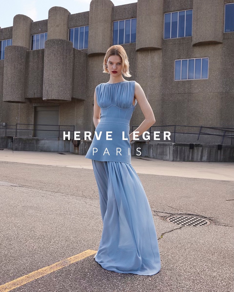 Herve Leger Pre-Fall 2023 Campaign: See the Sleek Dresses