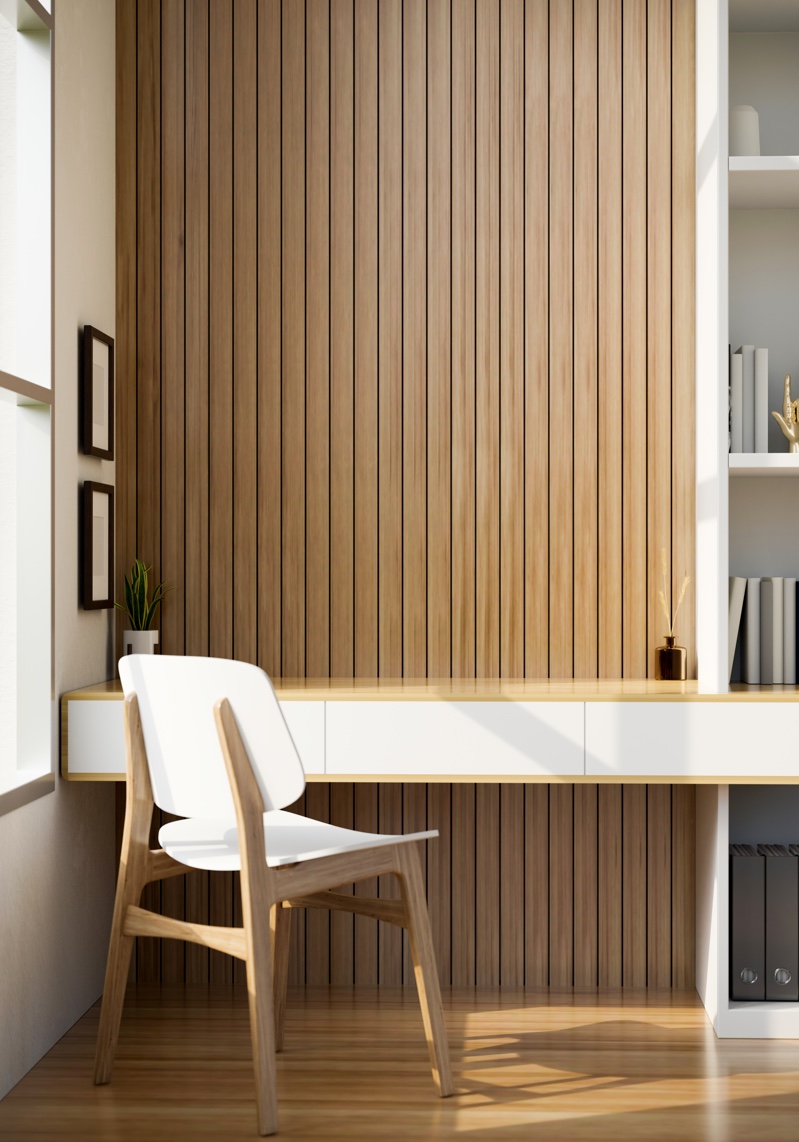 Home Office Wood Panels