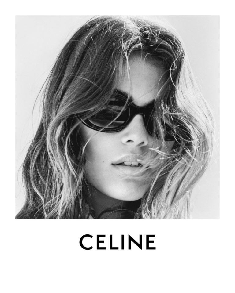 Kaia Gerber's Indie Chic Vibes in Celine Winter 2023 Ads