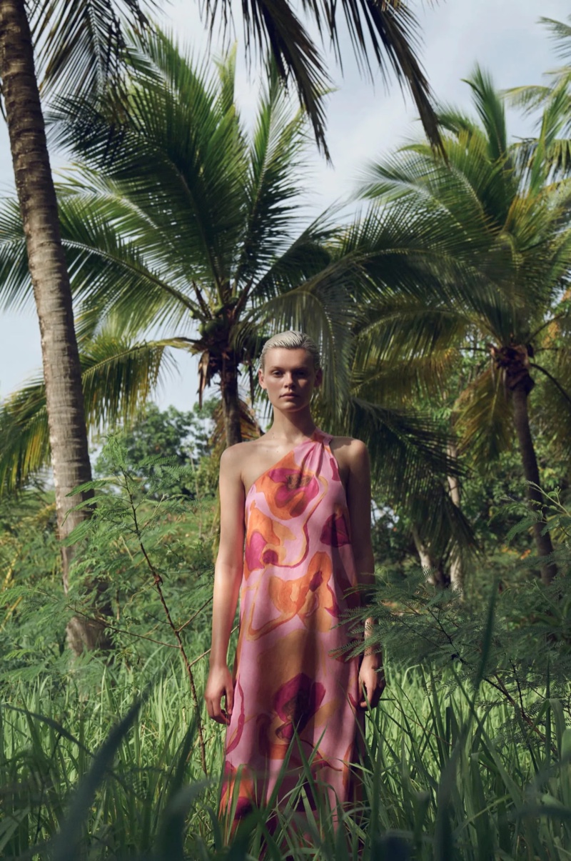 Massimo Dutti Pink Dress Summer Beach 2023