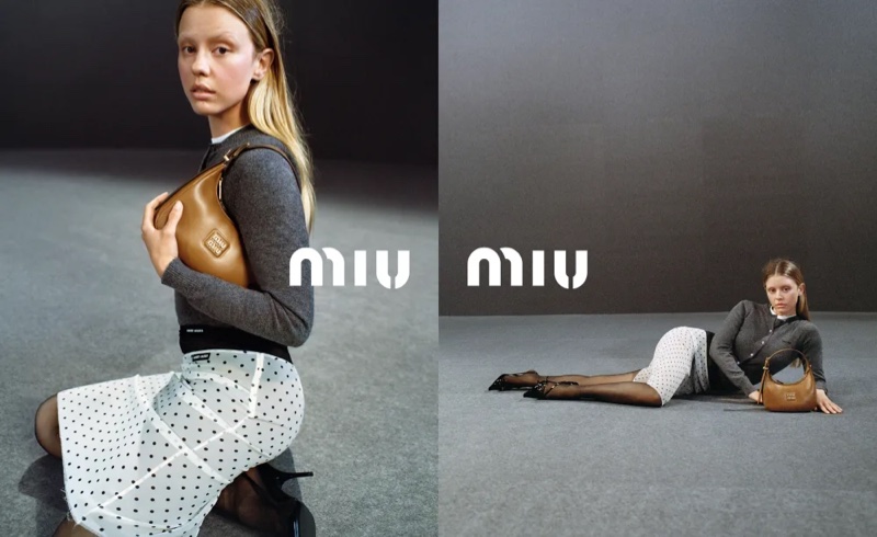 Miu Miu Fall 2023 Campaign: Mia Goth Takes the Stage