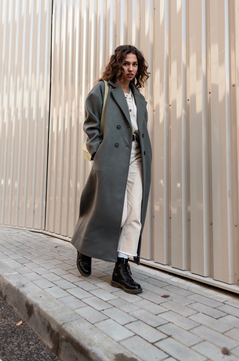 Oversized Coat Grey Neutral Outfits