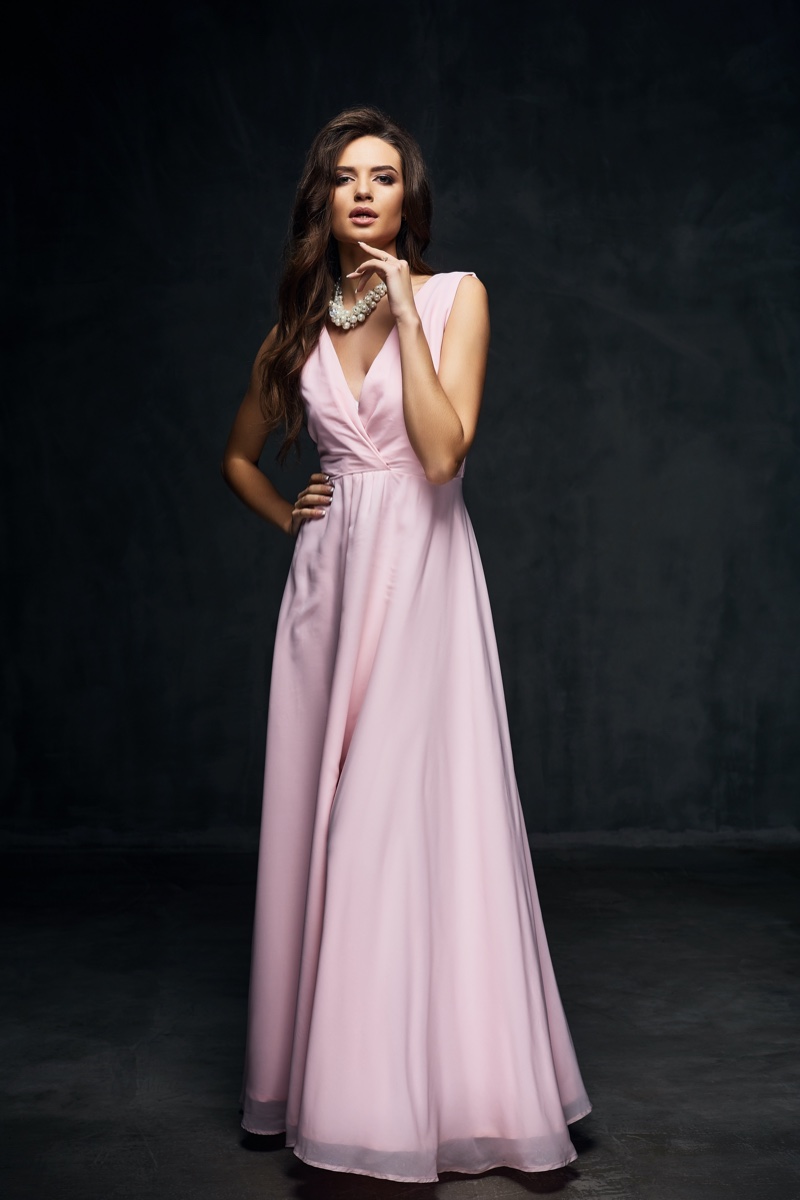 Pink Dress Formal Wedding Attire