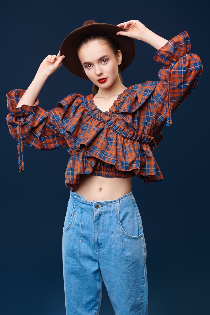 Plaid Shirt Fashion Western Style