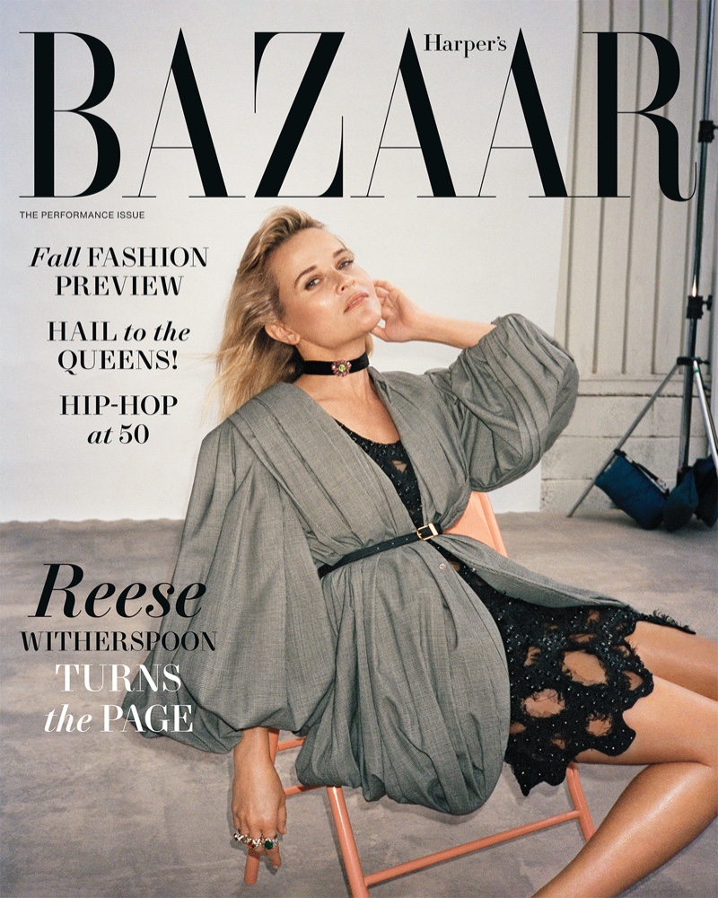 Reese Witherspoon Harpers Bazaar US August 2023 Cover