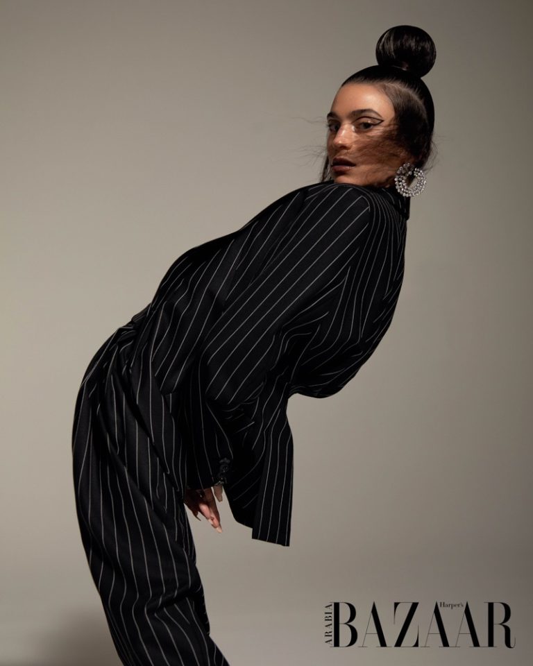 Sophie Alshehry in Dramatic Looks for Harper's Bazaar Arabia
