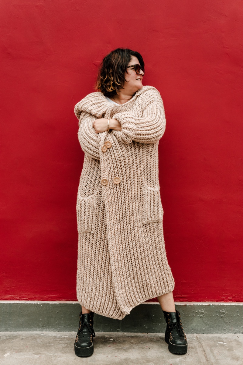 Chunky Knit Sweater Red Sweater Oversized Sweater Braids Sweater Cable Knit  Sweater Burgundy Sweater Women Knitwear Turtleneck Unique Gifts 