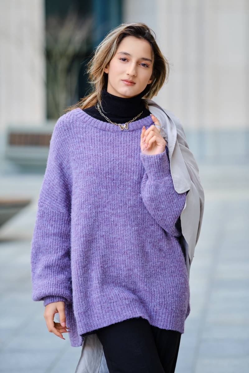 Sweater Layered Turtleneck Women