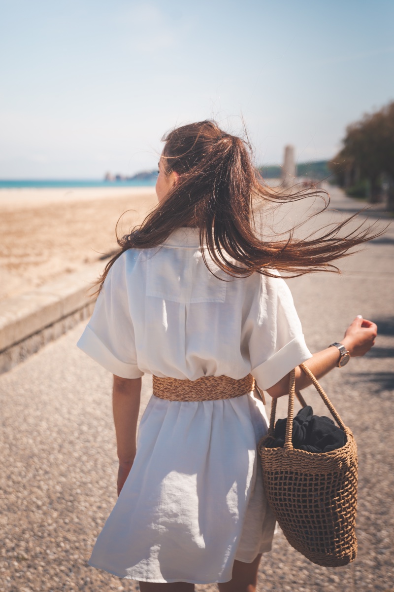 Tote Bag Straw Beach