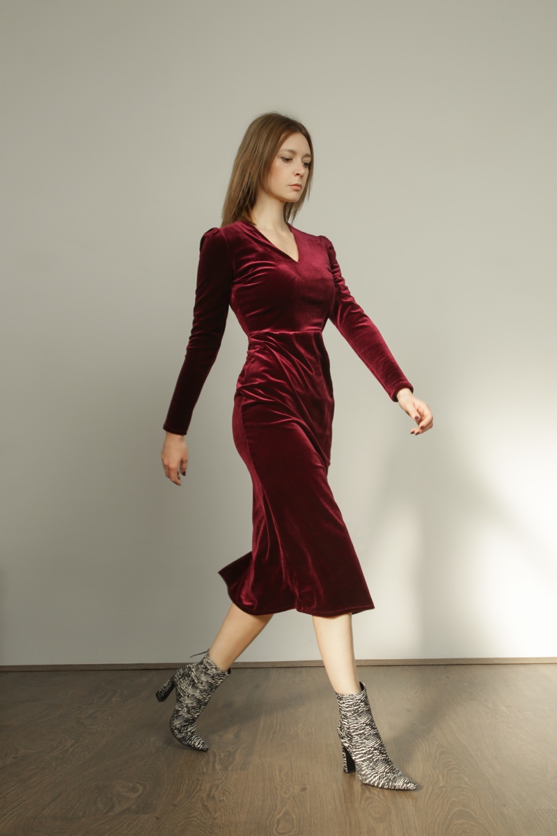 Velvet Dress Semi Formal Wedding Attire