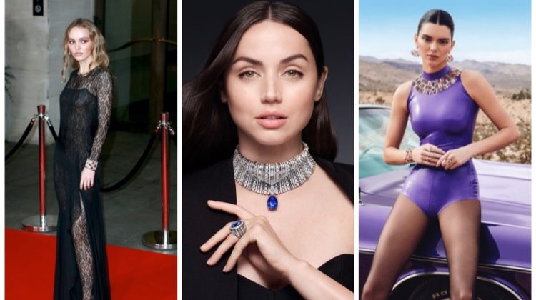 Week in Review: Lily-Rose Depp, Ana de Armas for Louis Vuitton High Jewelry campaign, and Kendall Jenner for Messika Move Link collection.